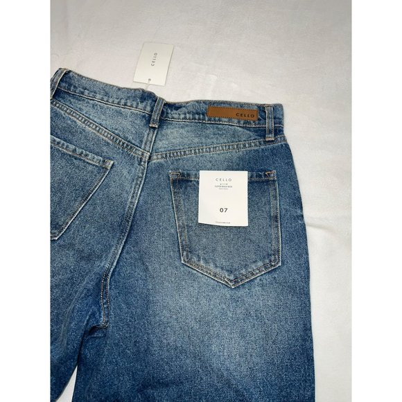 Cello High Rise Dad Fit Front Split Jeans Size 7 - Picture 5 of 10